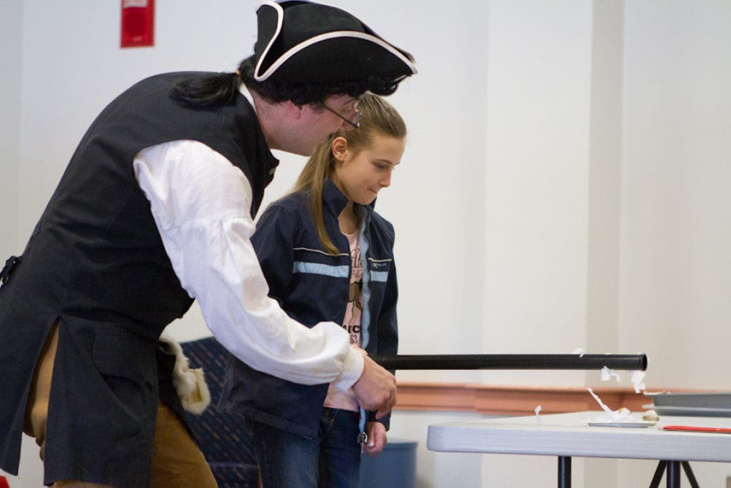 Photo Gallery: Benjamin Franklin at the West Roxbury Library | West ...