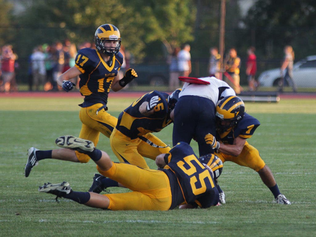 (WITH PHOTO GALLERY, VIDEO) Hartland Football Wins Home Opener