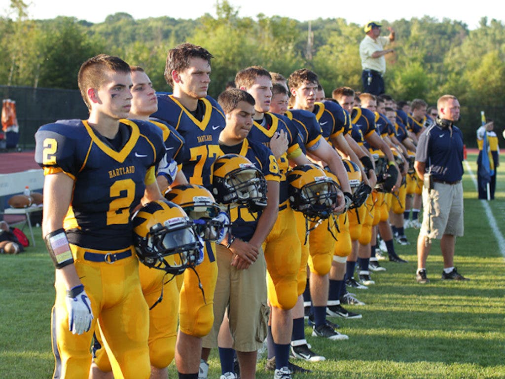 (WITH PHOTO GALLERY, VIDEO) Hartland Football Wins Home Opener