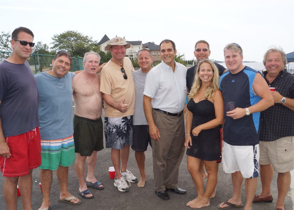 Assemblyman Joseph Saladino Spends The Day At Harbour Green Beach Club