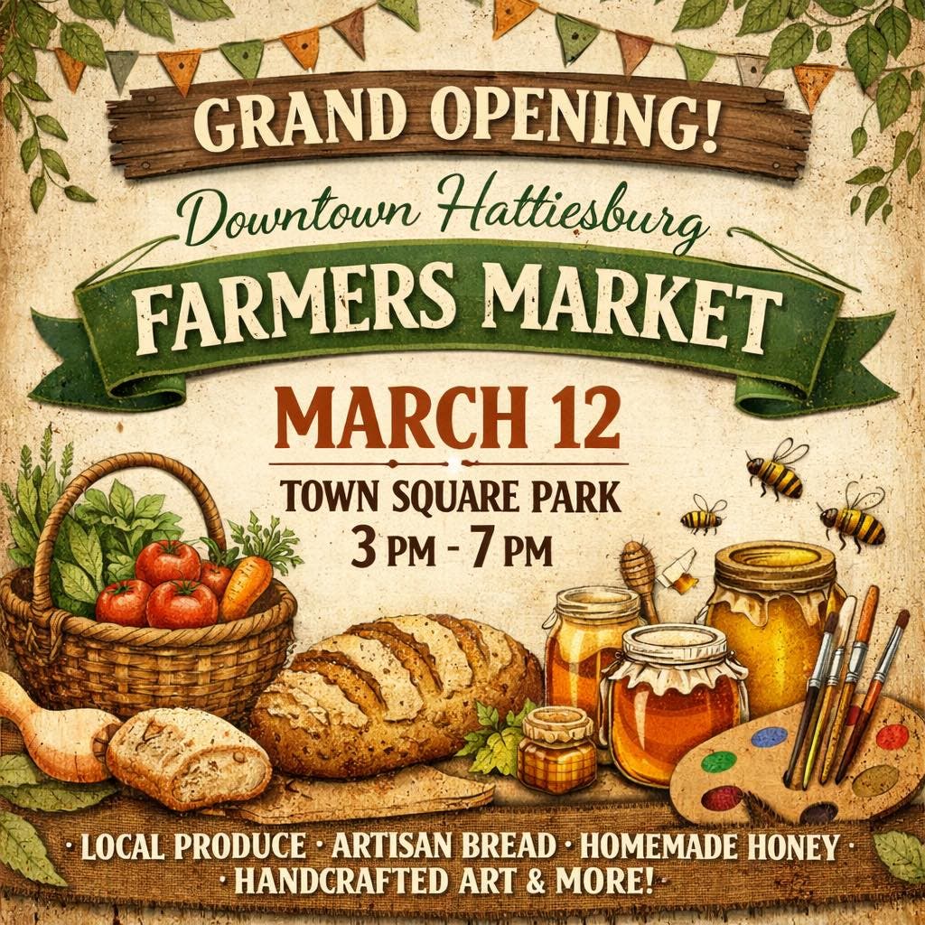 Downtown Hattiesburg Farmers Market Grand Opening