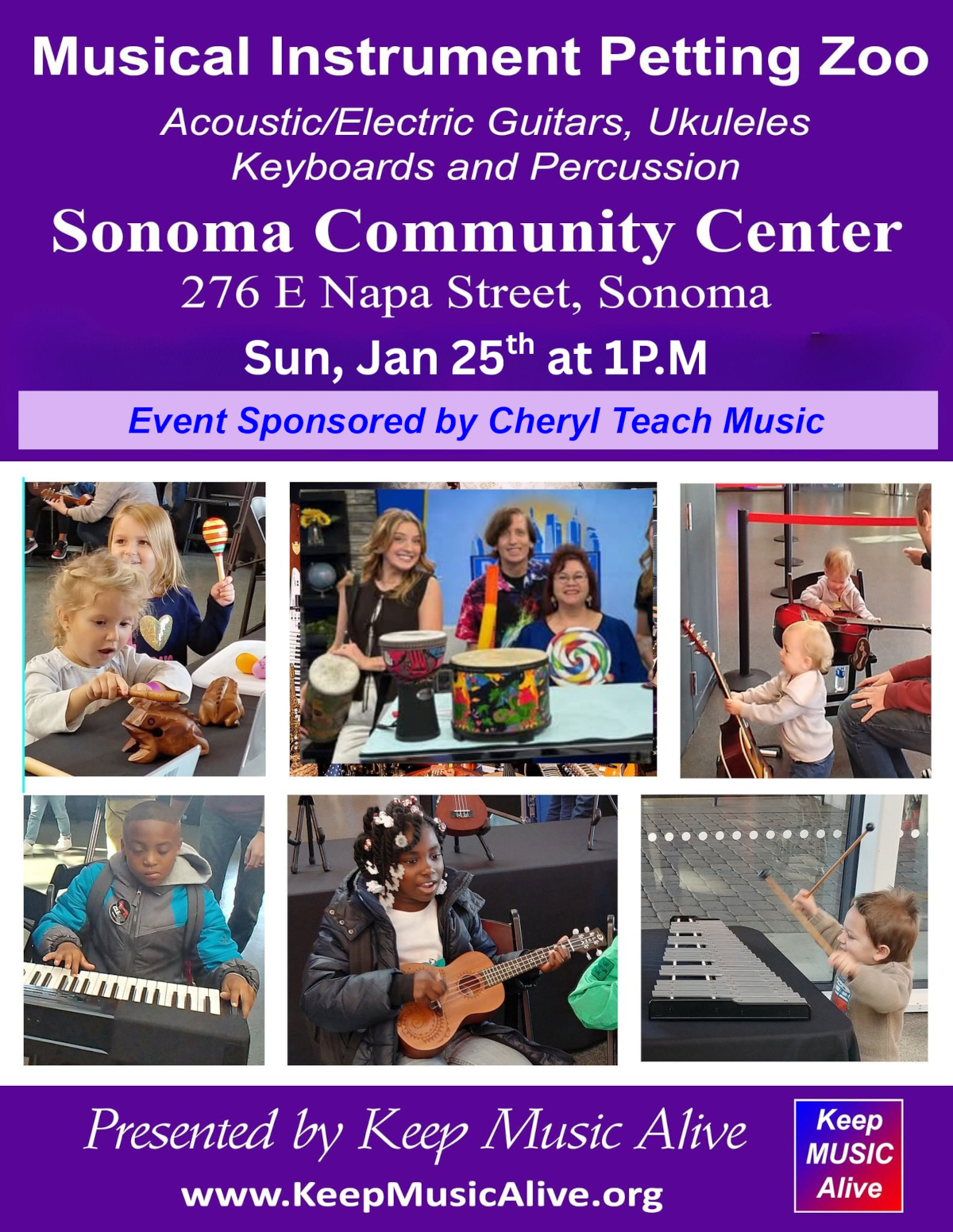 Free Musical Instruments Petting Zoo