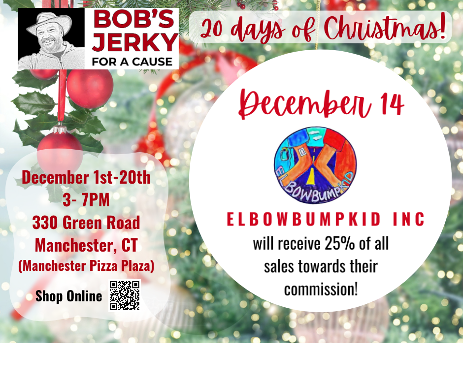 Elbow Bump Kid's Beef Jerky Fundraiser at Bob's Jerky For A Cause