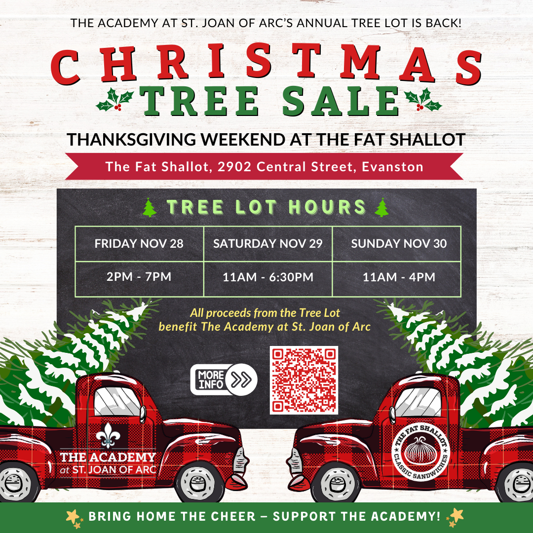 Christmas Trees for Sale at The Fat Shallot this Thanksgiving Weekend