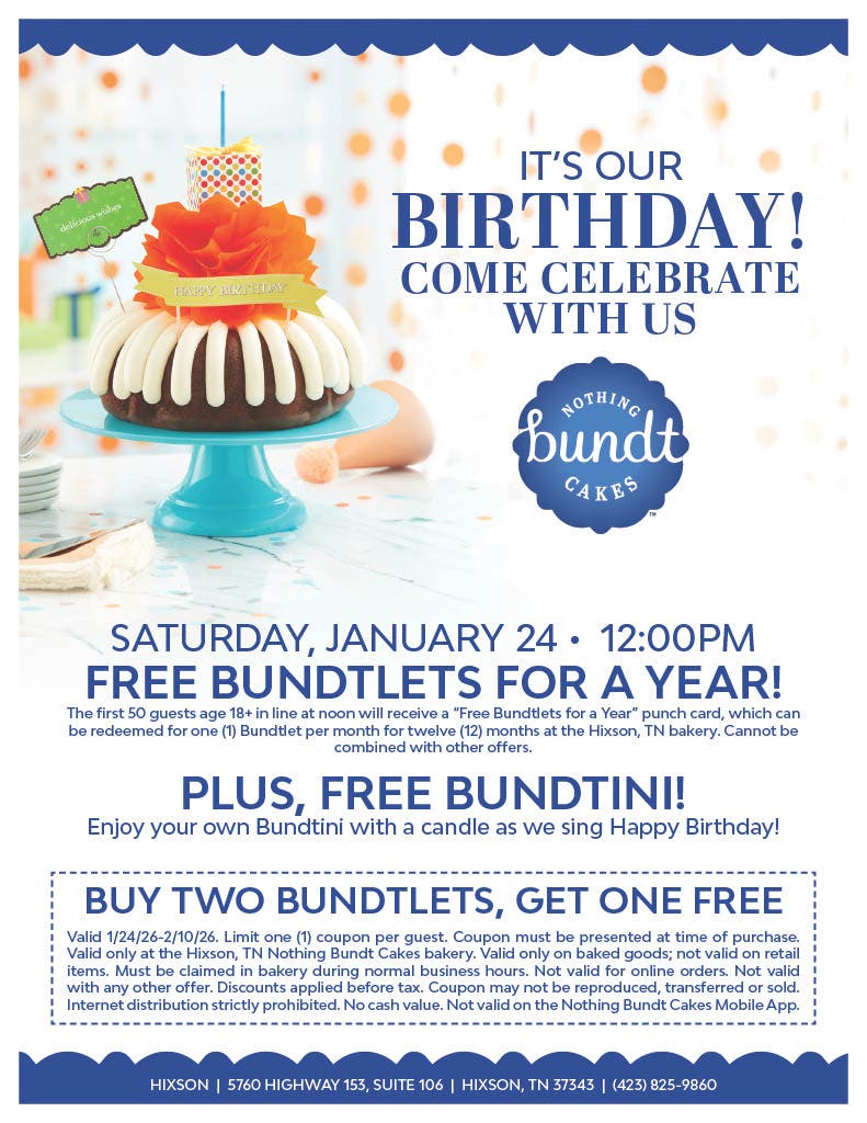 Nothing Bundt Cakes Hixson First Birthday Celebration
