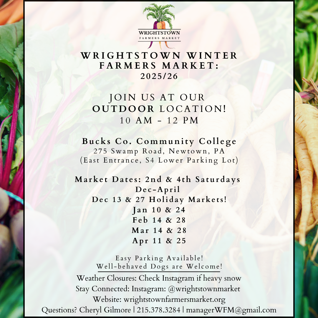 Wrightstown Farmers Market Begins Winter Season - Santa is Coming!