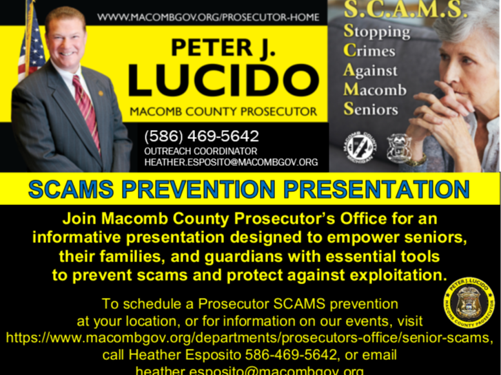 SCAMS Prevention Presentation