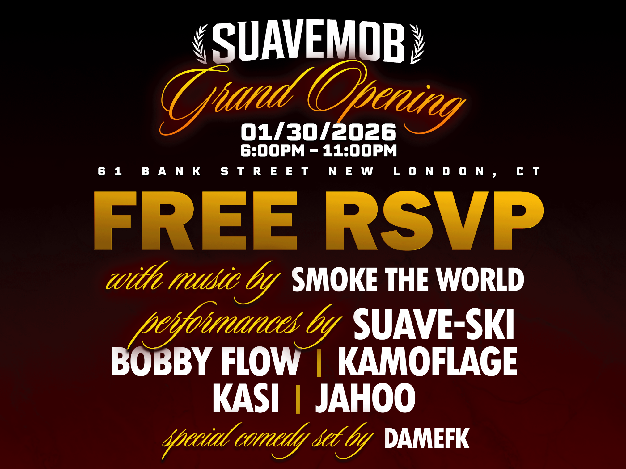 Suave Mob Grand Opening (Creative Networking Experience)