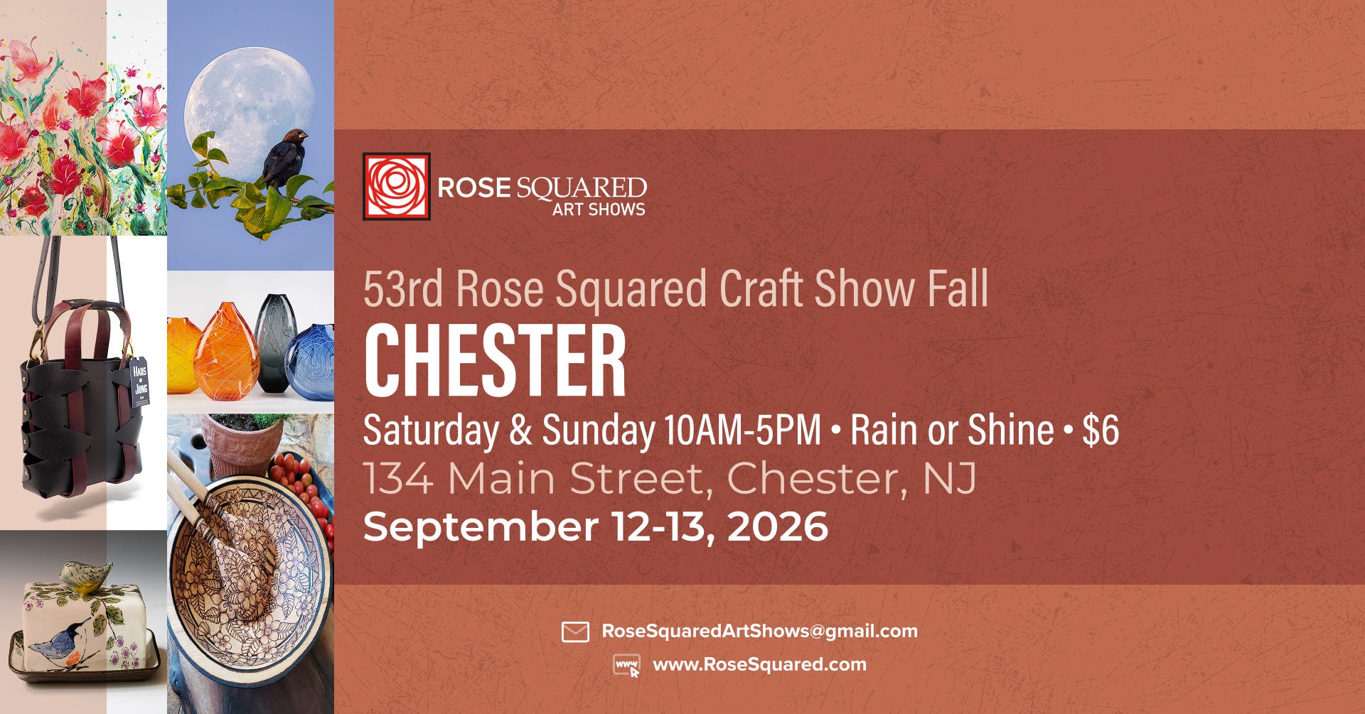 53rd Annual Rose Squared Fall Chester Craft Show