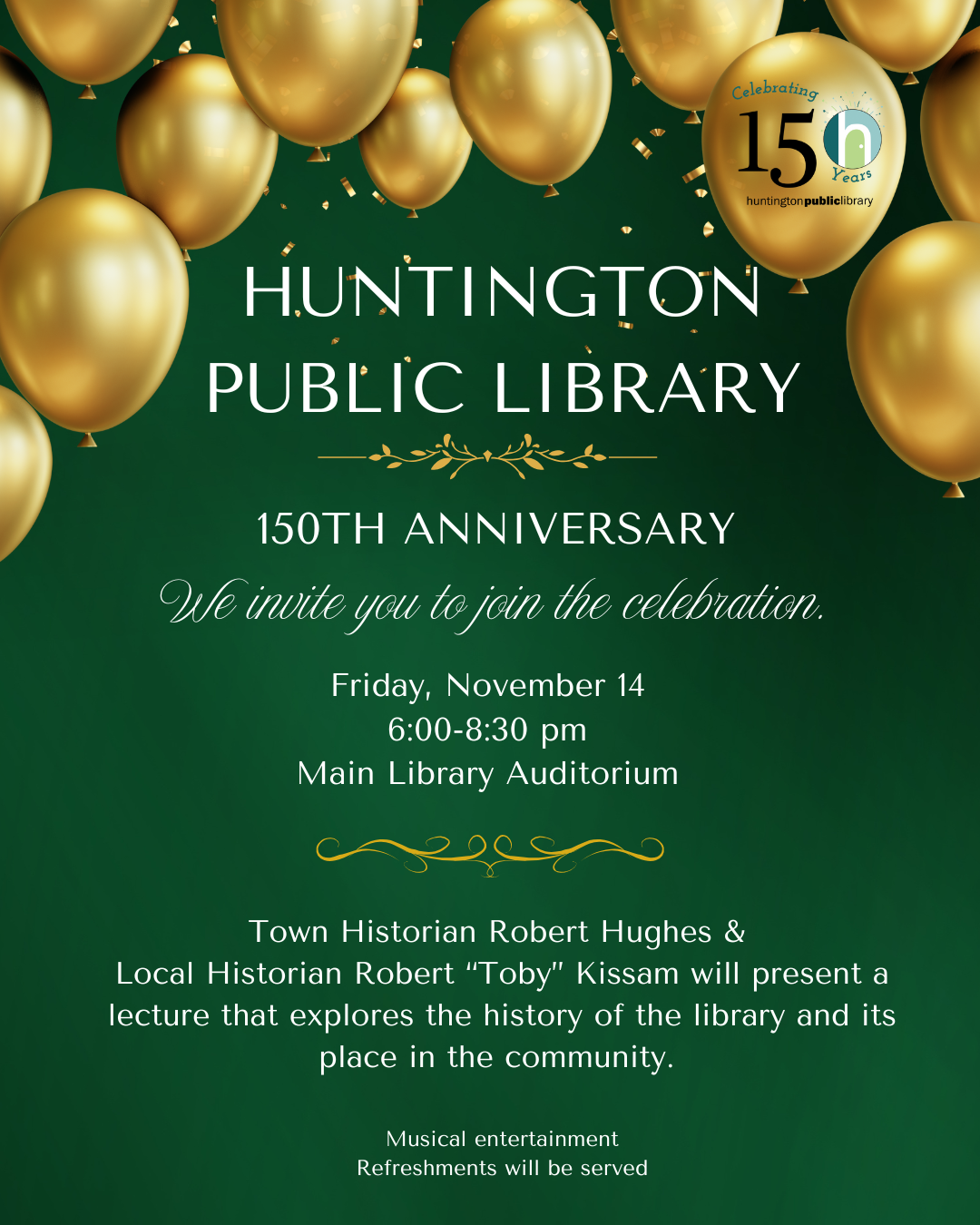 Huntington Public Library's 150th Anniversary