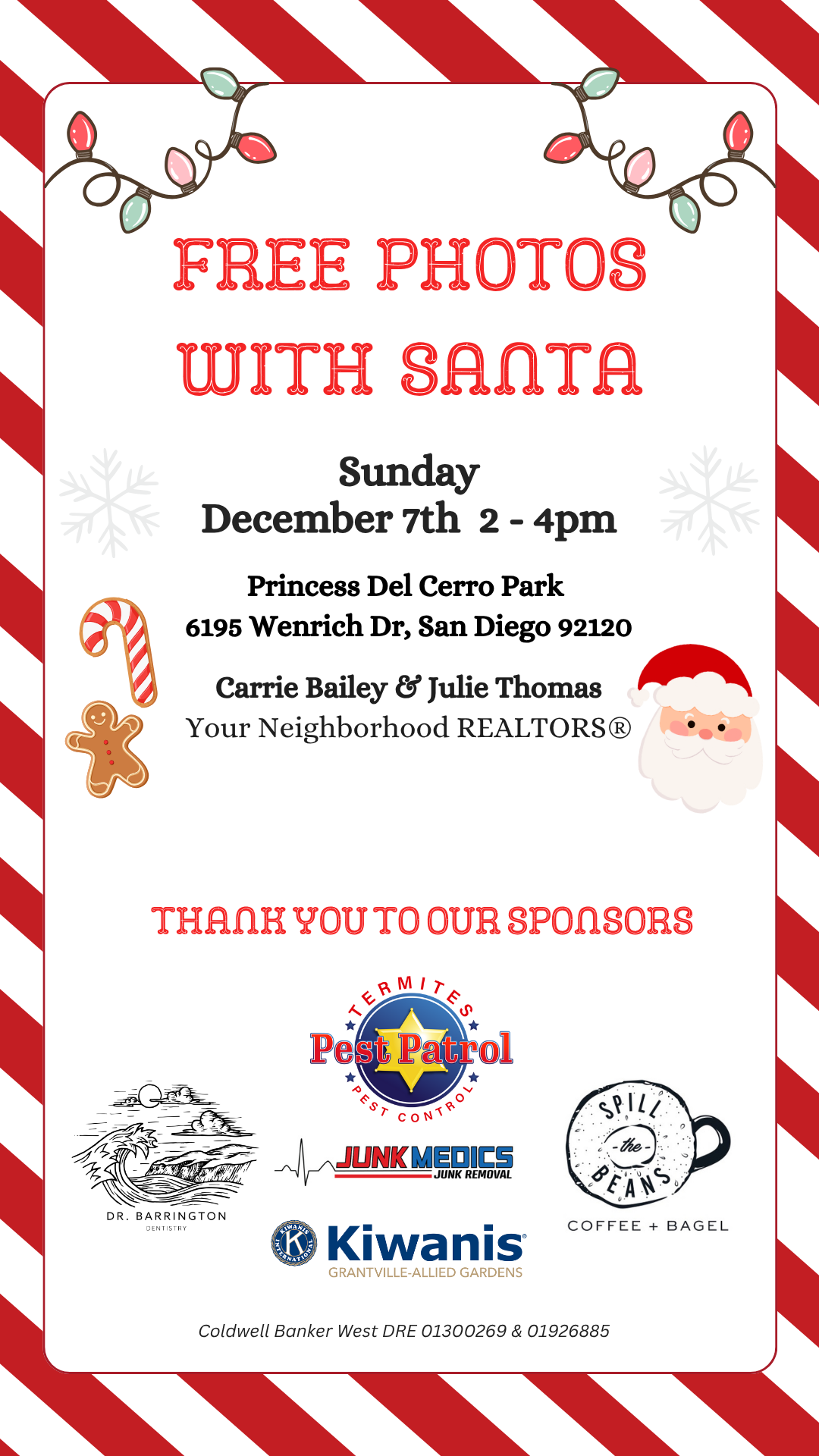 Free Photo with Santa at Princess Del Cerro Park