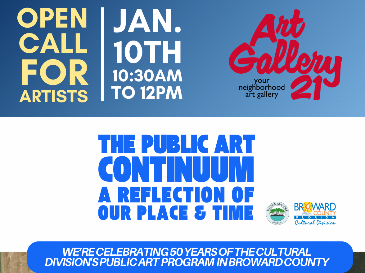 Art Gallery 21's Open Call For Artists to Celebrate 50 Years of Public Art