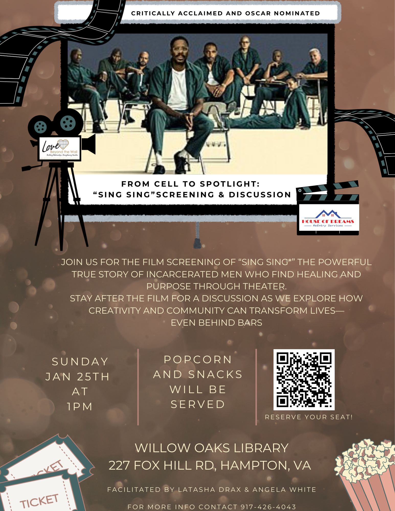 Free Community Film Screening “Sing Sing”  & Discussion