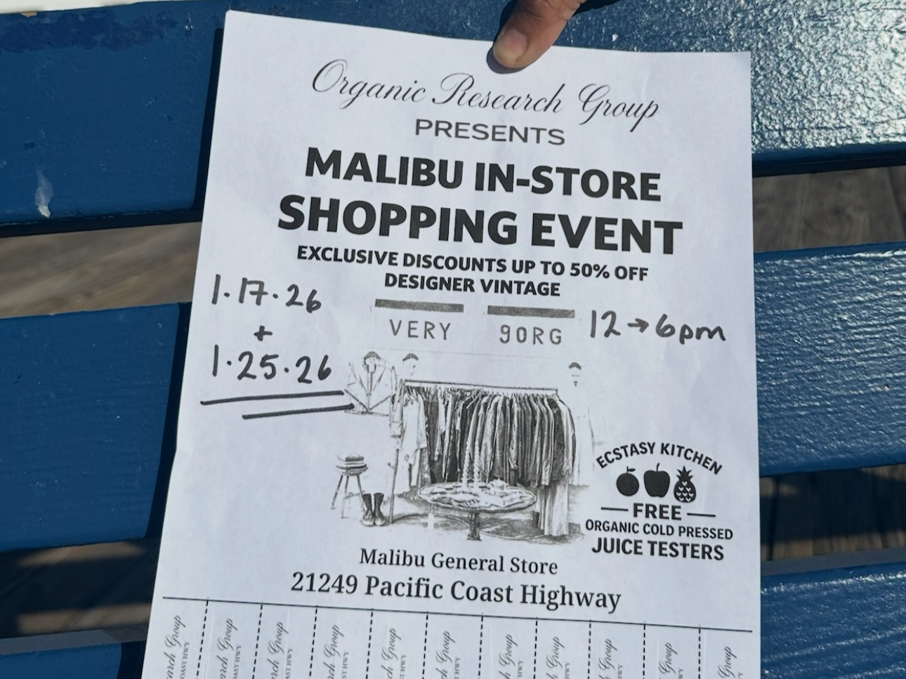 In store shopping event 