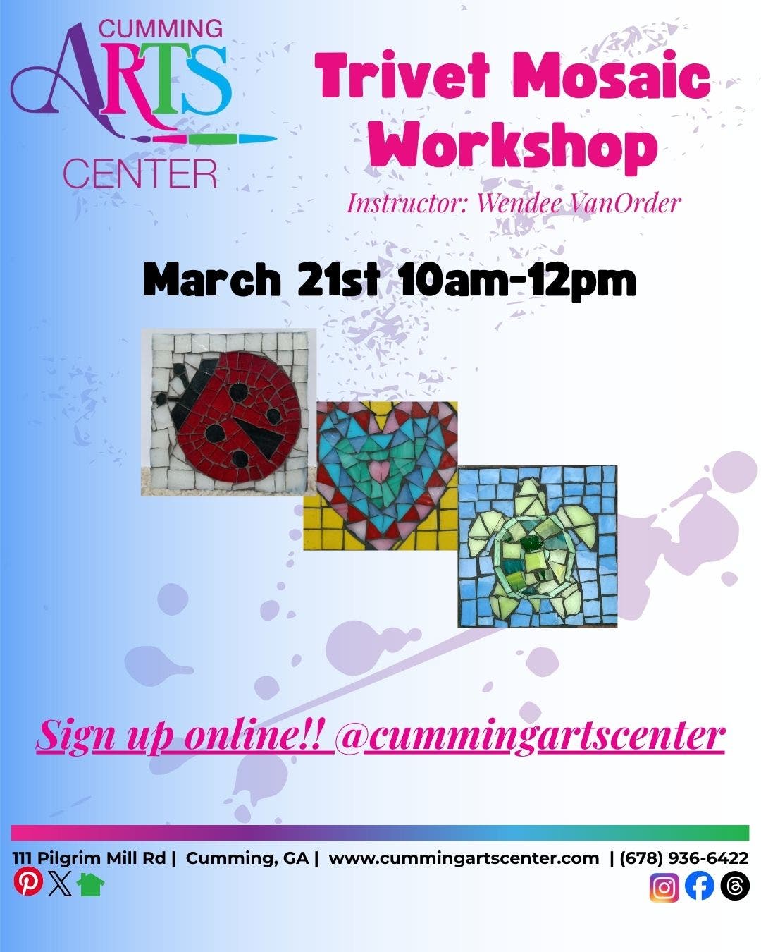 Trivet Mosaic Workshop
