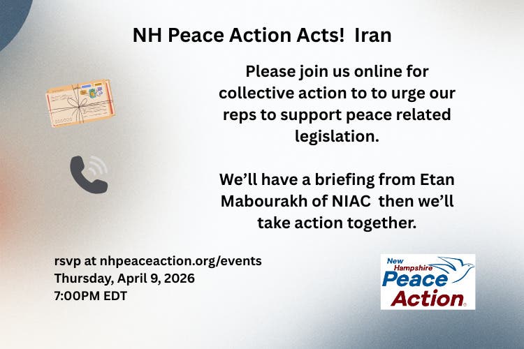 NH Peace Action Acts!  Iran