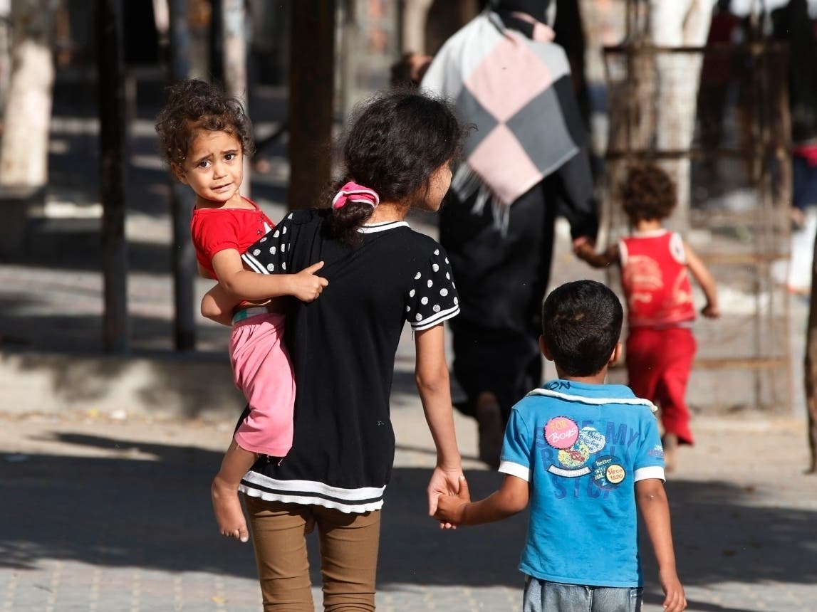 The Essex County Board of Commissioners passed a resolution on Wednesday involving the war between Israel and Hamas. Above, Palestinians flee their homes in the Shajaiyeh neighborhood of Gaza City.