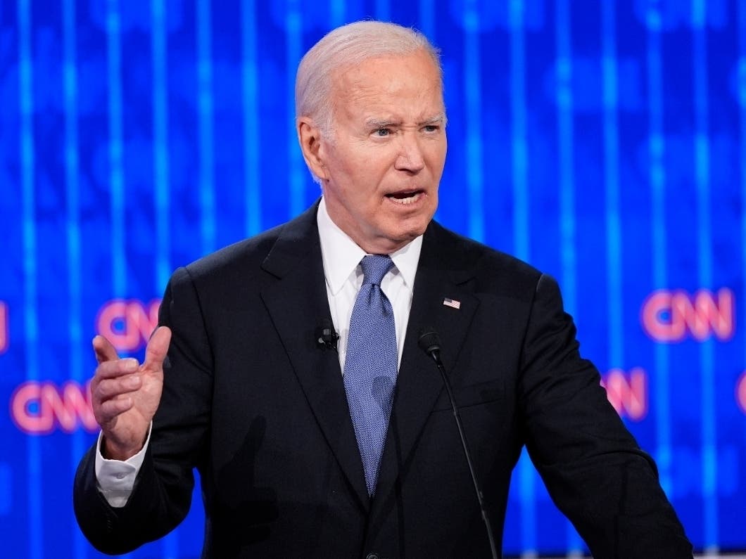 President Joe Biden speaks during a presidential debate with Republican presidential candidate former President Donald Trump, Thursday, June 27, 2024, in Atlanta. The debate has caused some New Jersey Democrats to question his re-election campaign.