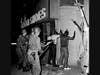 National Guardsmen point bayonets at three men who were arrested, July 14, 1967, in Newark after a 10 p.m. curfew was put into effect by Gov. Richard Hughes.
