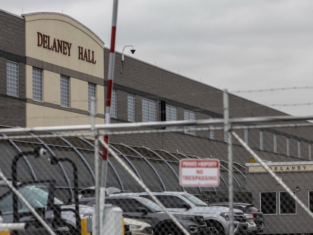 U.S. Congress members are calling for action on Thursday after getting reports of broken air conditioning at Delaney Hall in Newark, NJ. Above, a view of Delaney Hall on June 16, 2025.