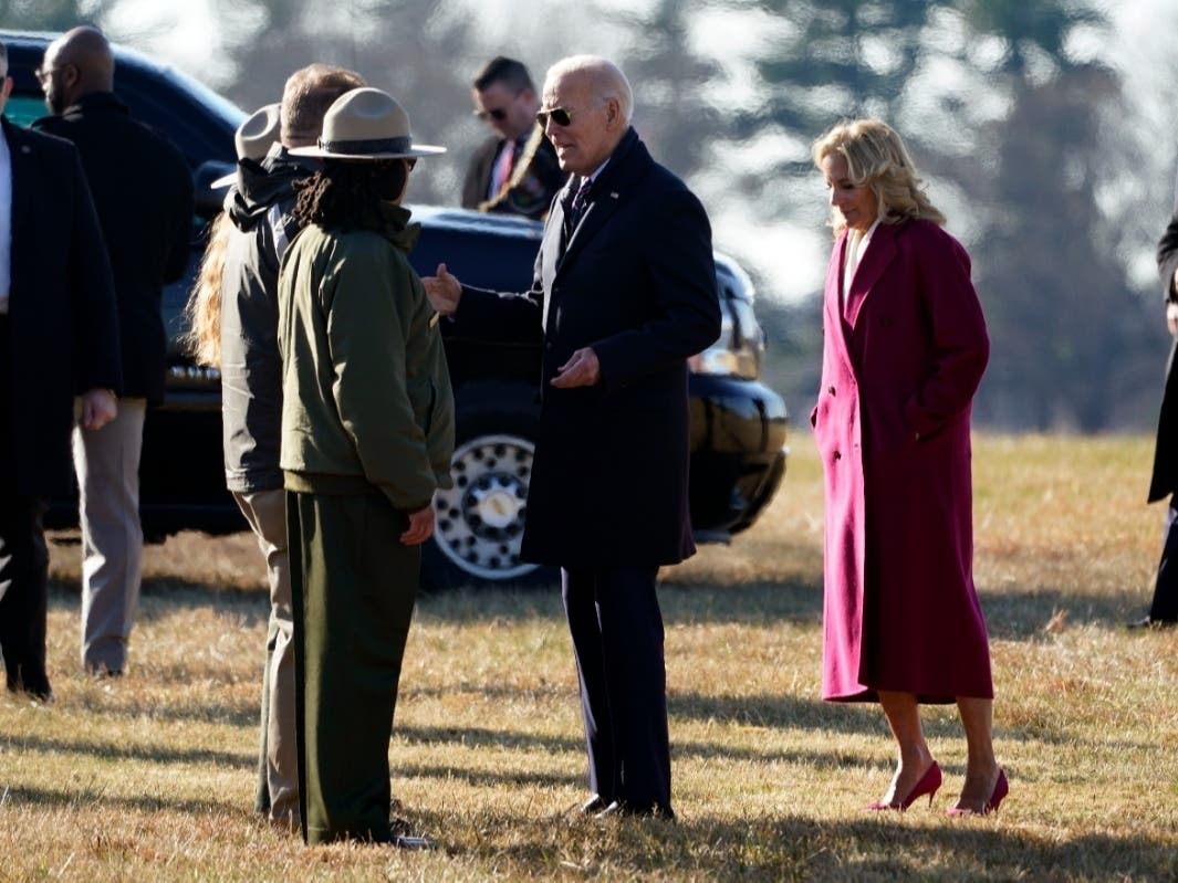President Biden and First Lady Jill Biden visited Valley Forge National Park Friday afternoon.