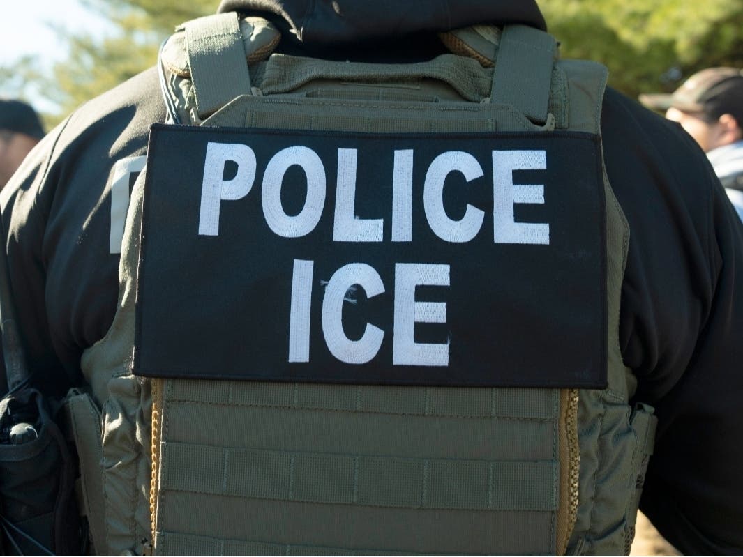 A U.S. Immigration and Customs Enforcement officer listens during a briefing, Monday, Jan. 27, 2025, in Silver Spring, Md.