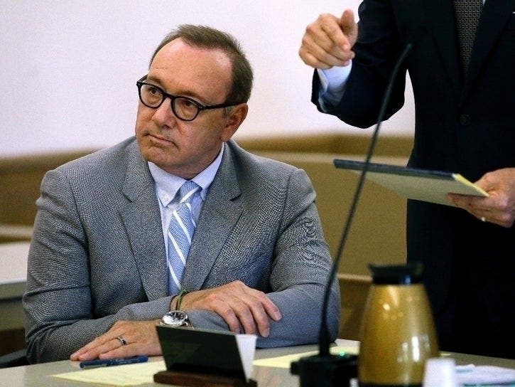 Kevin Spacey attends a pretrial hearing on June 3 at Nantucket District Court.