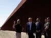 President Donald Trump tours a section of the southern border wall under construction Wednesday, Sept. 18, 2019, in Otay Mesa, Calif. 