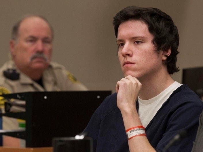 Defendant John Earnest listens during testimony by witness Oscar Stewart during Earnest's preliminary hearing, Thursday, Sept. 19, 2019, in Superior Court in San Diego.