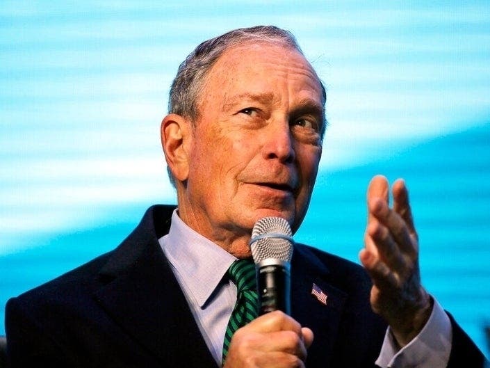 Former New York City Mayor Mike Bloomberg visited San Diego for the first time as a candidate for the 2020 Democratic presidential nomination over the weekend. 