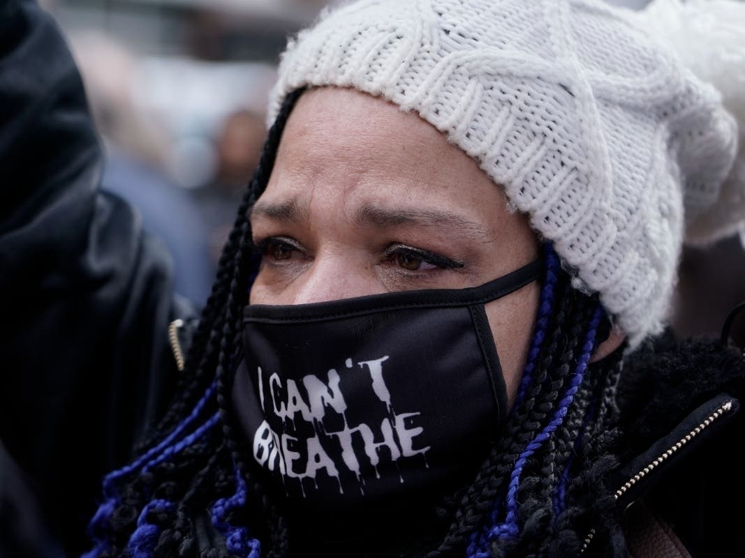 People cheer after a guilty verdict was announced at the trial of former Minneapolis police Officer Derek Chauvin for the 2020 death of George Floyd, Tuesday, April 20, 2021, in Minneapolis, Minn. 