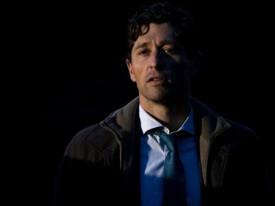 Minneapolis Mayor Jacob Frey listens as one of his constituents asks a question at his "Mayor on the Block" event on Tuesday, Oct. 26, 2021, in Minneapolis.