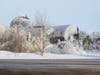Emergency personnel respond to the scene after a BNSF train derailed in Raymond, Minn., Thursday, March 30, 2023. 