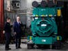 President Joe Biden pauses during a tour at Cummins Power Generation Facility in Fridley, Minn., Monday, April 3, 2023.