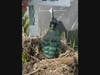 This photo released by the North Dakota Bureau of Criminal Investigation on Wednesday, July 19, 2023, shows a homemade grenade that authorities recovered from the car of a man who opened fire on Fargo, N.D., police officers on Friday, July 14.