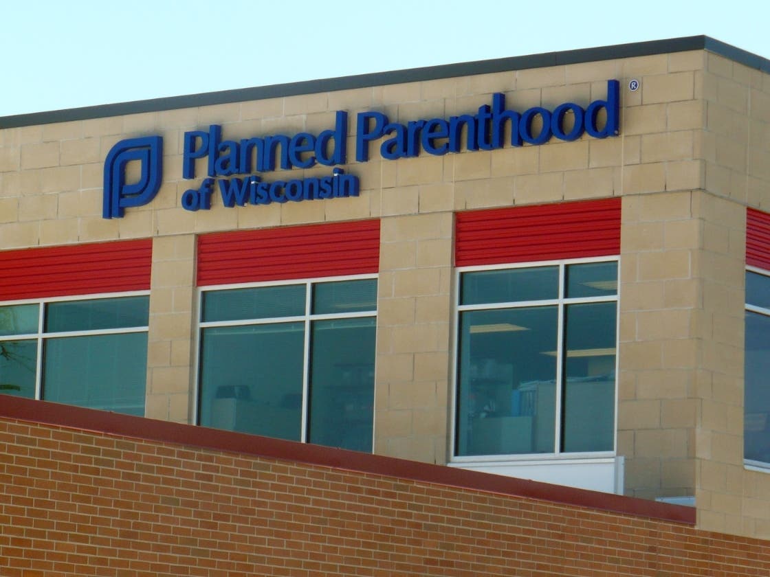 In this photo is the Madison South Health Center that is owned and operated by Planned Parenthood of Wisconsin. The center provides health exams, testing and treatment, and birth control services. 