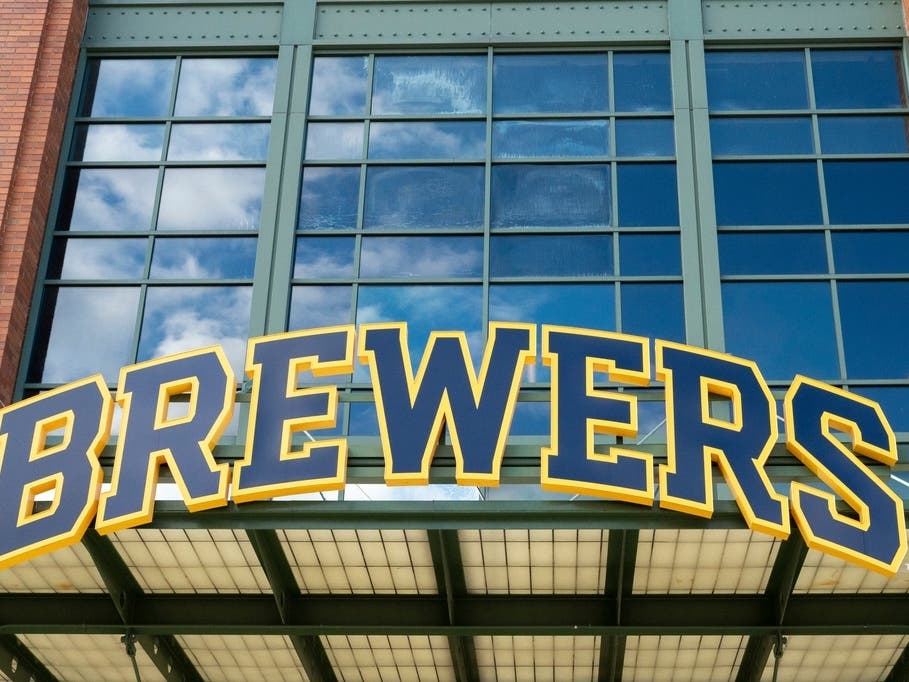 A general view of a ticket gate before a baseball game between the Milwaukee Brewers and the Washington Nationals, Friday, April 10, 2026, in Milwaukee.