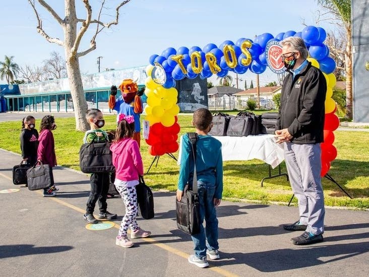 . Broadcom Inc., through its foundation, worked with Think Together to provide an estimated 600 laptops to staff and students to support the transition to distance learning.