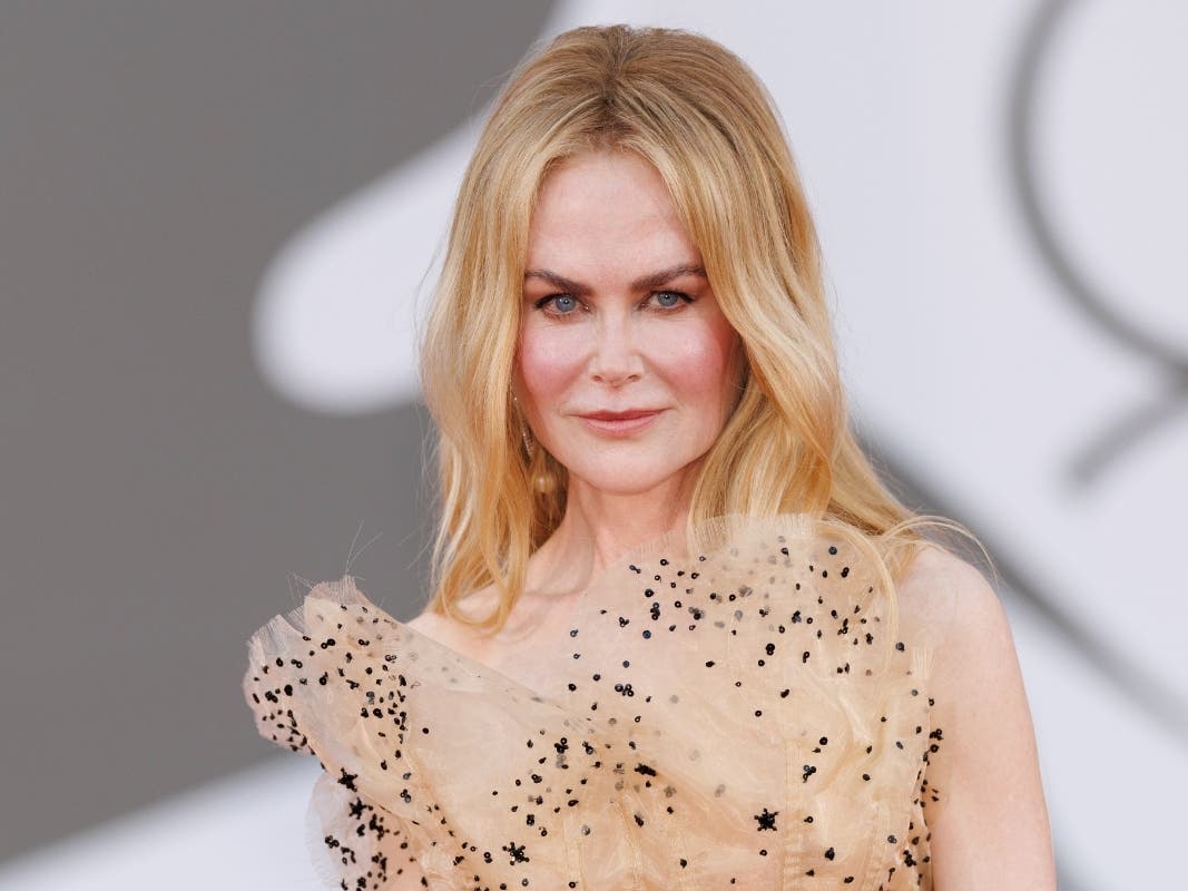 Nicole Kidman poses for photographers upon arrival for the premiere of the film Babygirl at the 81st edition of the Venice Film Festival in Venice, Italy, on Friday, Aug. 30, 2024. 
