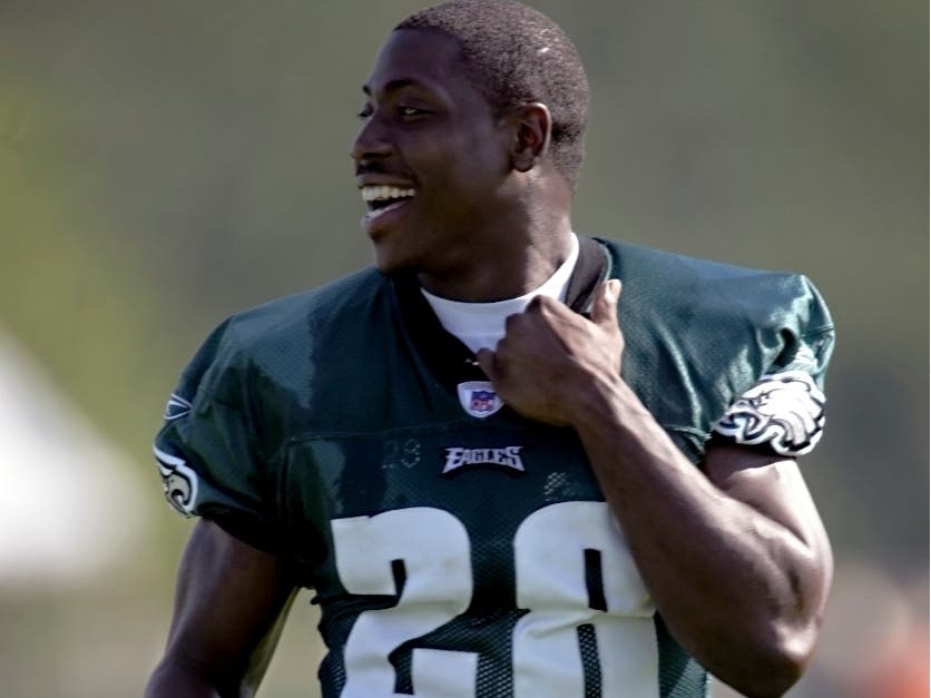  Philadelphia Eagles running back Correll Buckhalter is seen at football training camp in Bethlehem, Pa., in this July 24, 2006, file photo. 