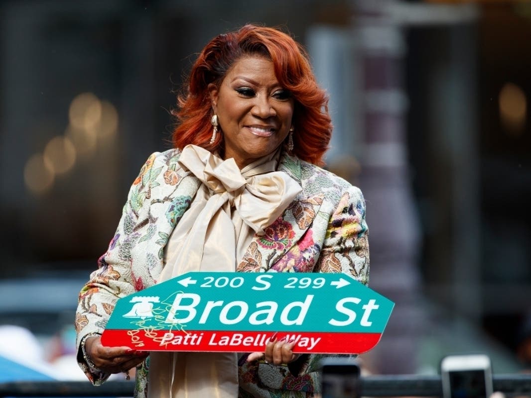Singer Patti LaBelle appears at a ceremony naming a street after her, Tuesday, July 2, 2019, in Philadelphia. A stretch of Broad Street, between Locust and Spruce Streets, will be renamed "Patti LaBelle Way."