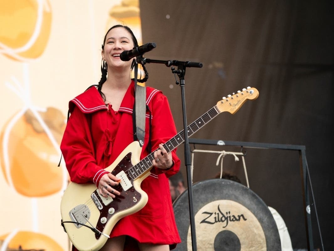 Japanese Breakfast performs at the Innings Festival on Saturday, March 18, 2023, at Raymond James Stadium in Tampa, Fla.