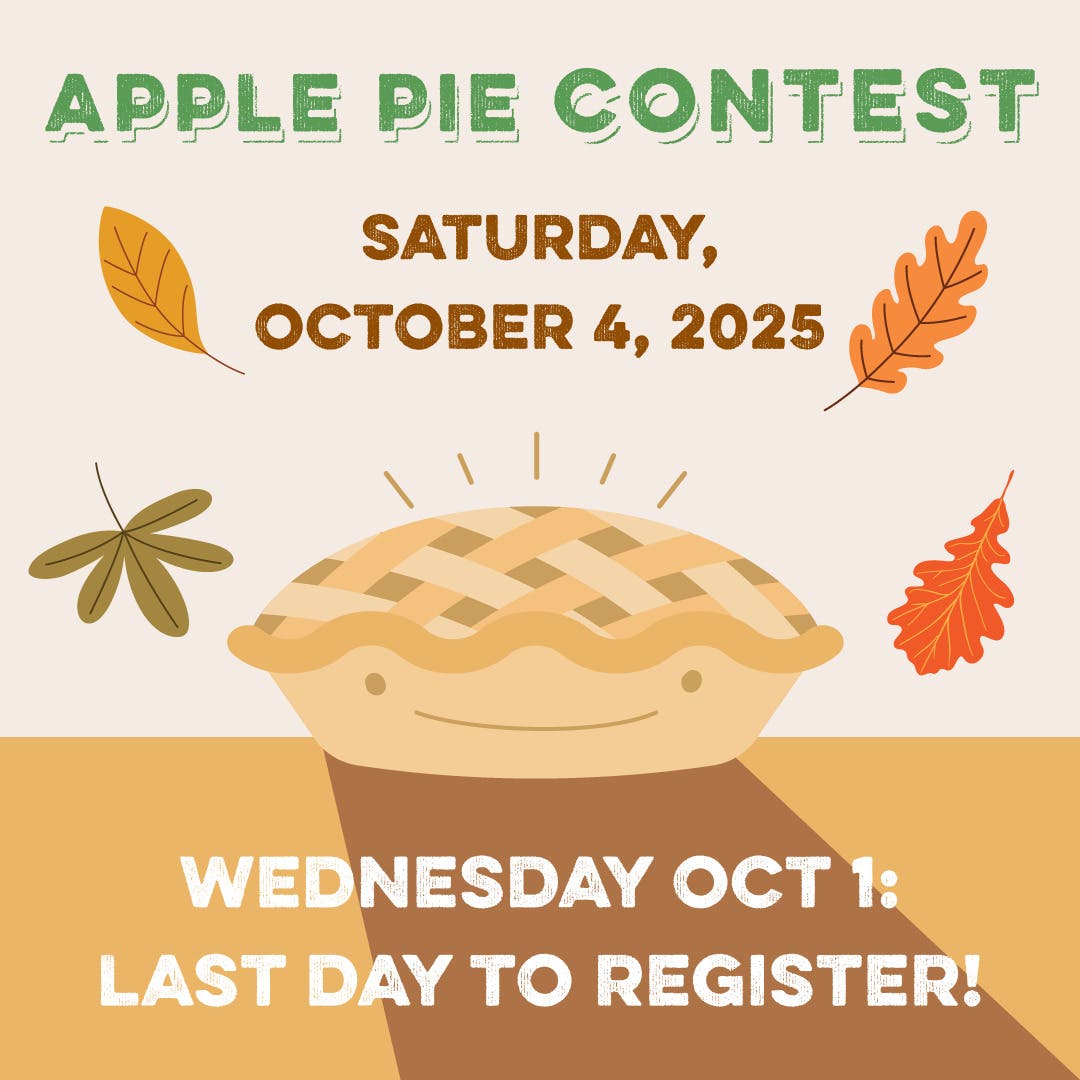 Pleasantville Farmers Market Annual Apple Pie Contest 