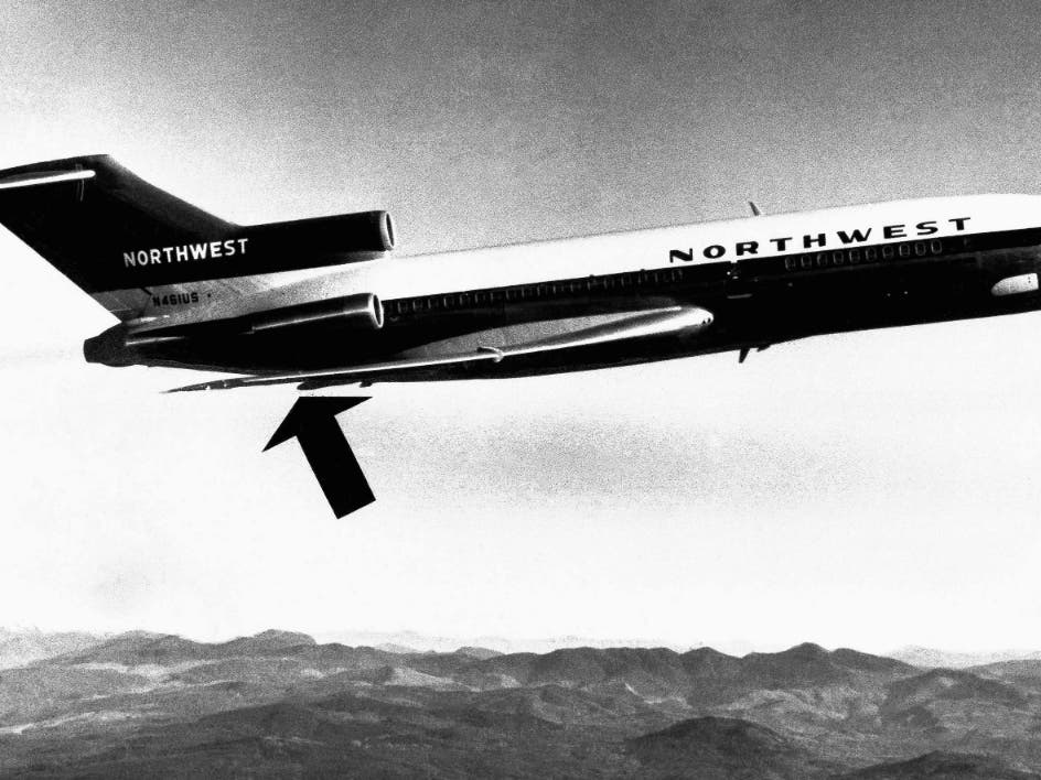 A Northwest Airlines Boeing 727 jetliner, of the type hijacked between Portland, Ore., and Seattle on Nov. 25, 1971. 