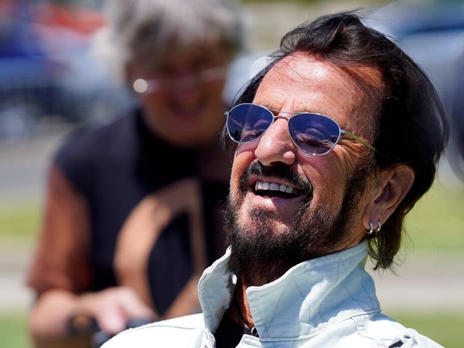 Ringo Starr laughs during an interview at his 81st birthday celebration on July 7 in Beverly Hills, Calif. 