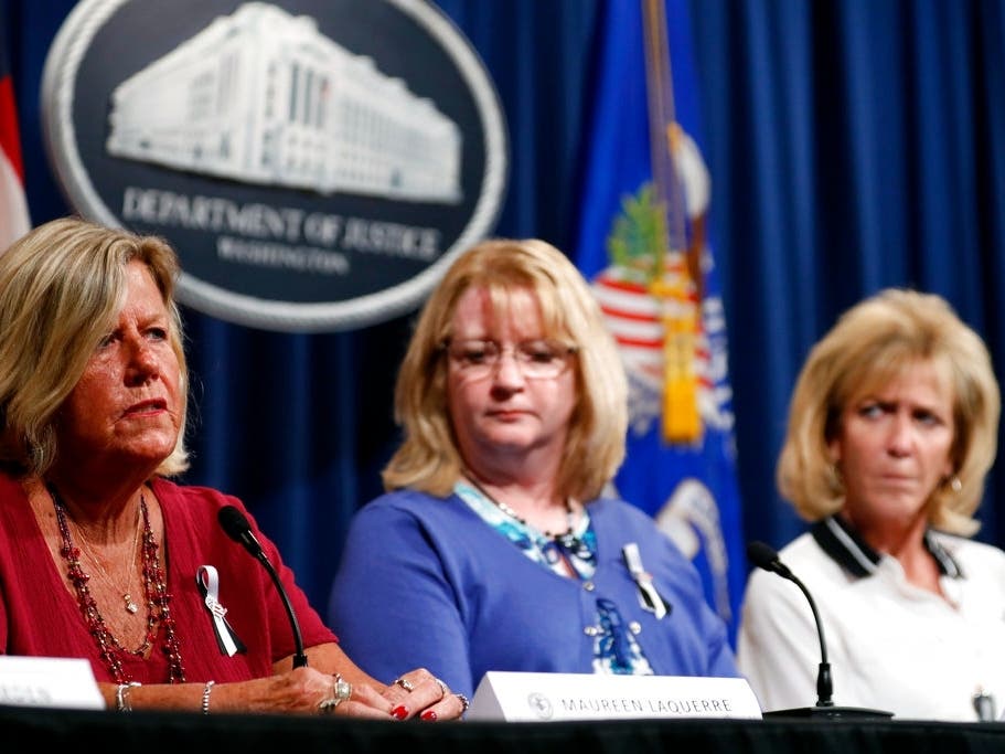 Milford resident Maureen Maloney (c) at a June 29, 2017, press briefing at the White House. 