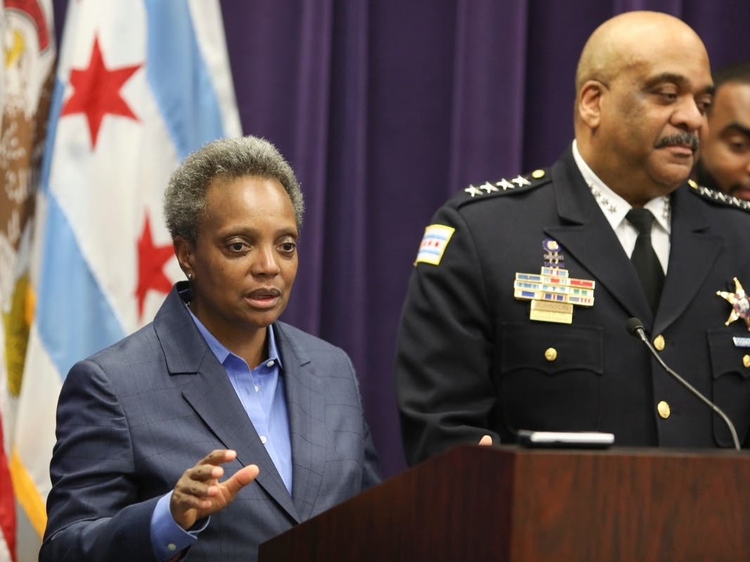 Mayor Lori Lightfoot said she fired Chicago Police Department Superintendent Eddie Johnson for cause Monday.
