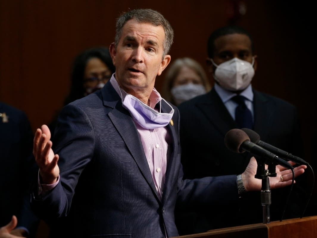 Virginia Gov. Ralph Northam said it was "irresponsible" for President Donald Trump to make a statement that people shouldn't be afraid of COVID.