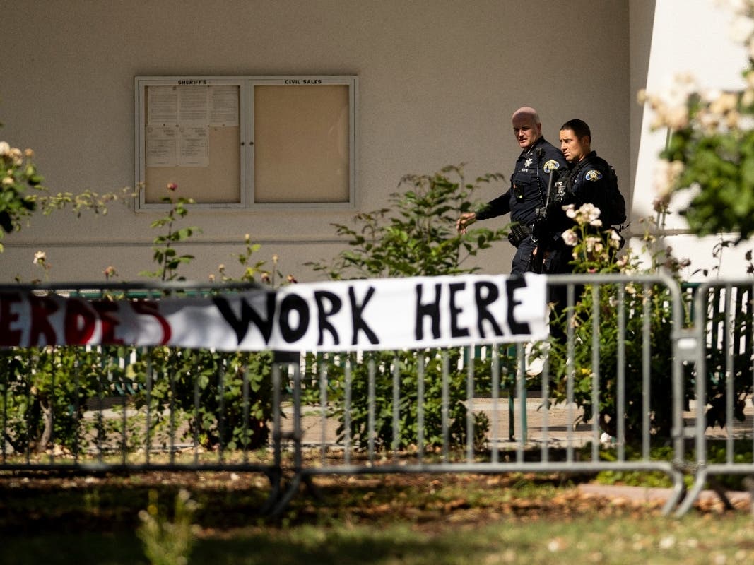 Police officers respond near the scene of a shooting at a Santa Clara Valley Transportation Authority (VTA) facility on Wednesday, May 26, 2021, in San Jose, Calif.