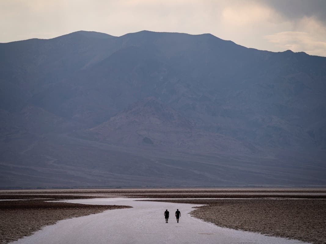 Climate COP26 Photo GalleryDeath Valley, in southeastern California's Mojave Desert, reached 128 degrees Fahrenheit (53 Celsius) a day earlier, according to the National Weather Service's reading at Furnace Creek. 